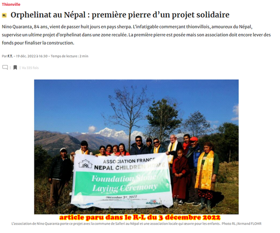 Article paru dans Le Républicain lorrain du 3 décembre 2022 1/6 Article paru dans Le Républicain lorrain du 3 décembre 2022 1/6